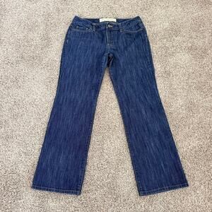 Ann Taylor THE LOFT Original Boot Blue Jeans Mid Rise Stretch Vintage Women's 8P